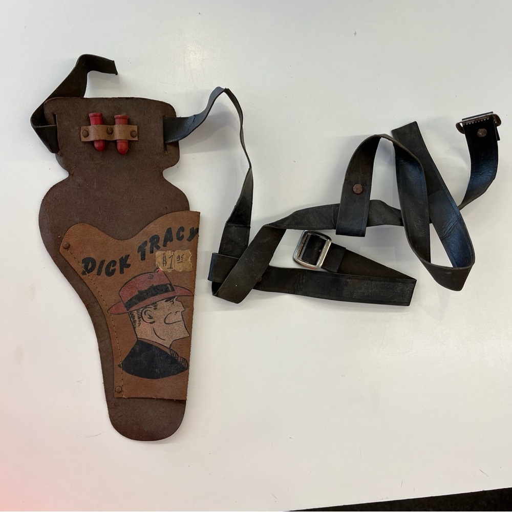 RARE Dick Tracy Gun Holster with Bullets